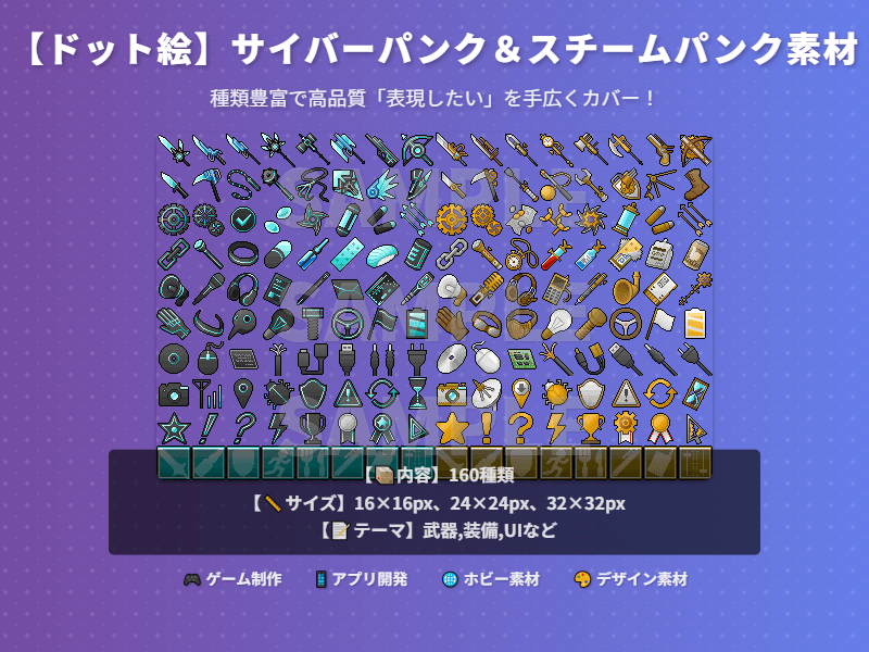 サイバーパンク＆スチームパンク素材