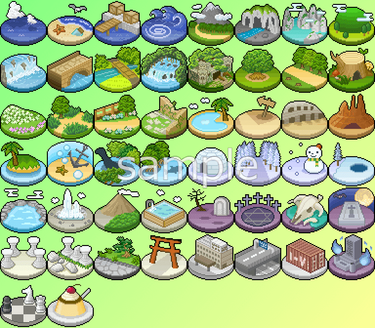 ヴィネット素材 sample1