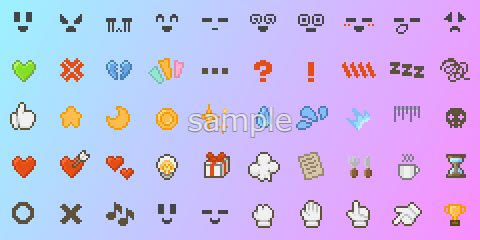 エモーションアイコン素材 sample2