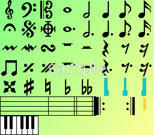 楽譜系素材 sample1