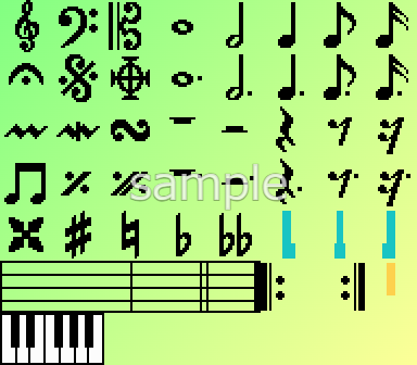 楽譜系素材 sample2