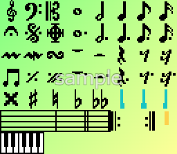 楽譜系素材 sample3