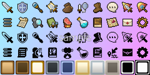 UIアイコン素材(RPG) sample2