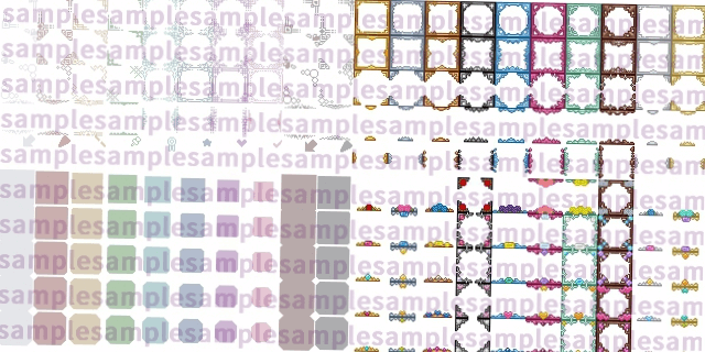 装飾アイコン下地と上枠 sample2