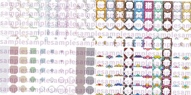 装飾アイコン下地と上枠 sample3